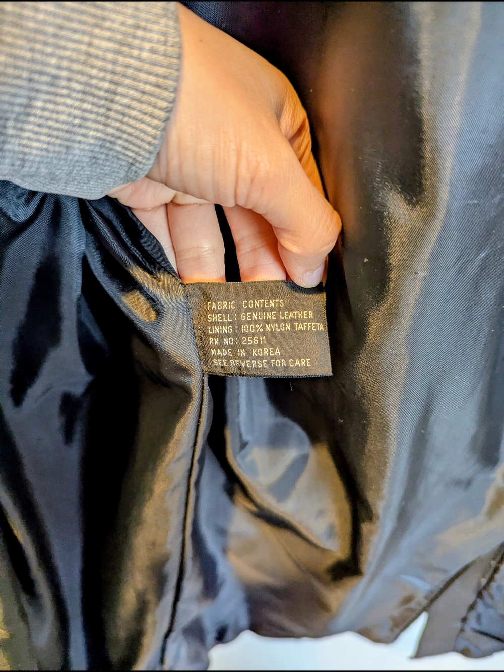Avanti Black Long Leather Coat - Women's Jacket - Picture 8 of 8